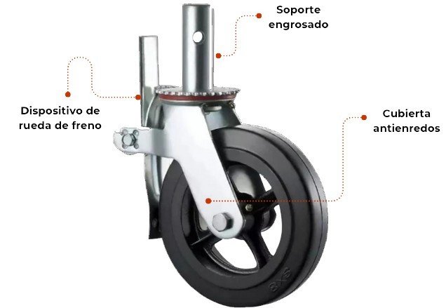 Ruedas para Andamios